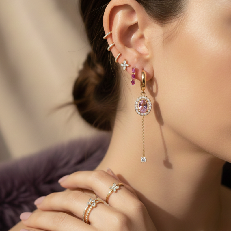 Boucles D'Oreilles en acier inoxydable