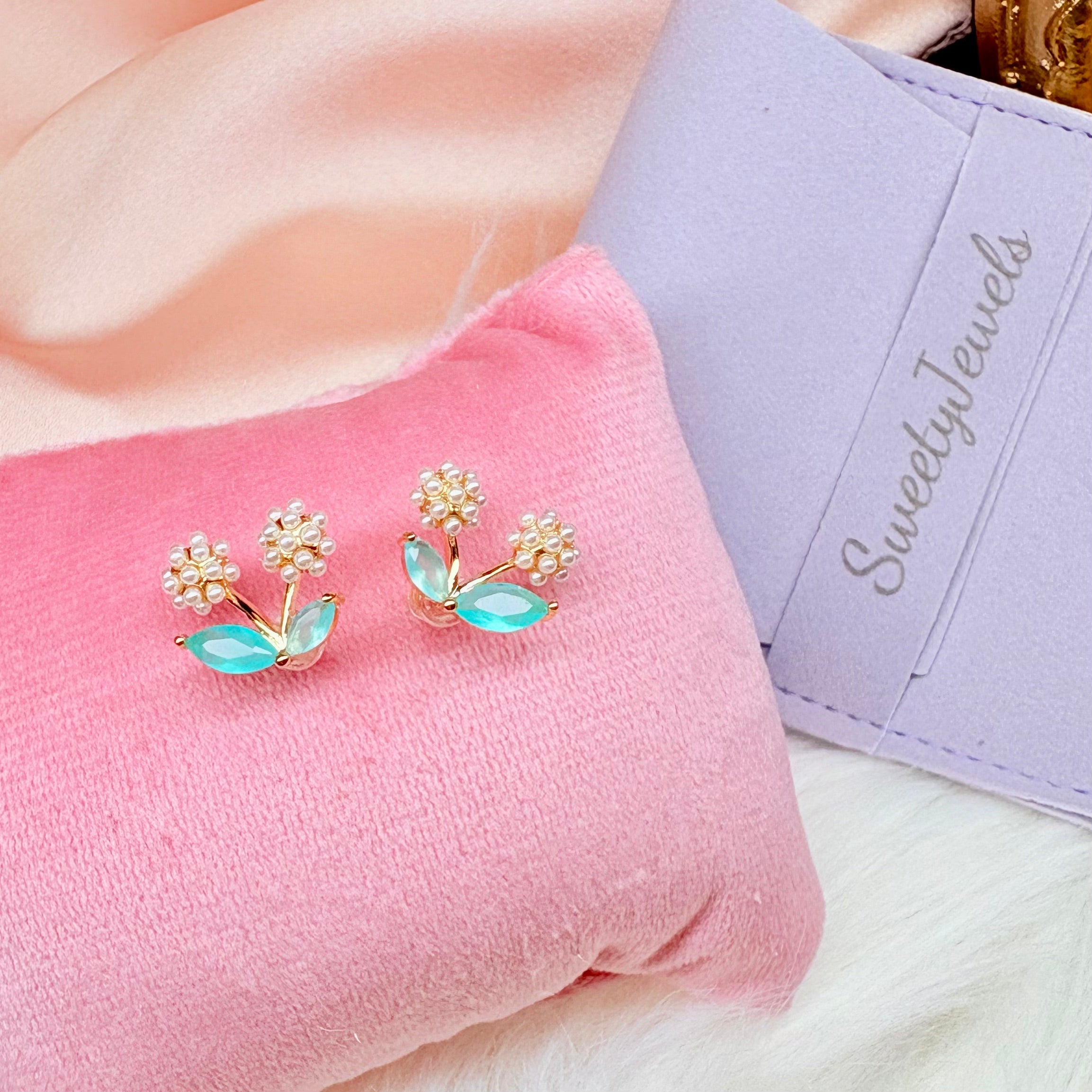 Boucles d'Oreilles  - Sophia Bleu